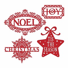 First Edition - Christmas Sentiment Dies - Image 2