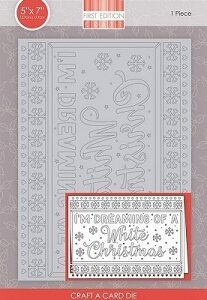 First Edition - Craft A Card Die - 5" x 7" White Christmas