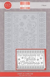 First Edition - Craft A Card Die - 5" x 7" White Christmas