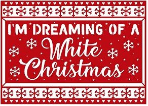 First Edition - Craft A Card Die - 5" x 7" White Christmas - Image 2
