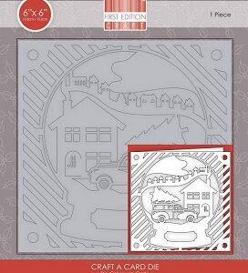 First Edition - Craft A Card Die - 6" x 6" Snowglobe