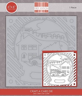 First Edition - Craft A Card Die - 6" x 6" Snowglobe