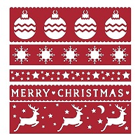 First Edition Dies - Christmas Borders - Image 2
