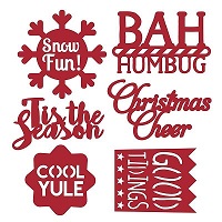 First Edition Dies - Christmas Sentiments - Image 2