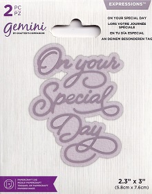 Gemini - Expressions On Your Special Day Sentiment Die