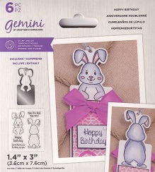 Gemini - Hoppy Birthday Stamp & Die Set