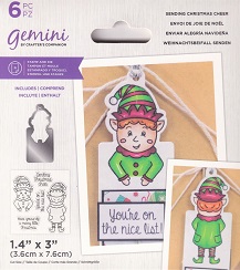 Gemini - Sending Christmas Cheer Stamp & Die Set