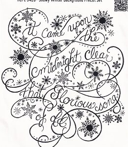 Heartfelt Creations - Snowy Winter Background Stamp