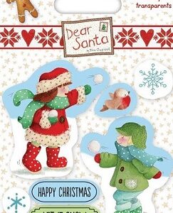 Helz Cuppleditch - Dear Santa Snowball Fight Clear Stamps