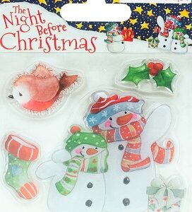Helz Cuppleditch - The Night Before Christmas - Snowmen Clear Stamp