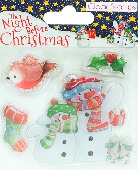 Helz Cuppleditch - The Night Before Christmas - Snowmen Clear Stamp