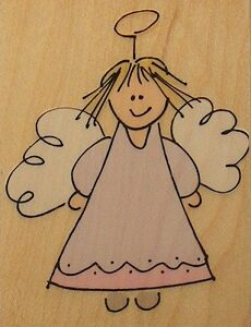 Hero Arts - Silly Angel Rubber Stamp