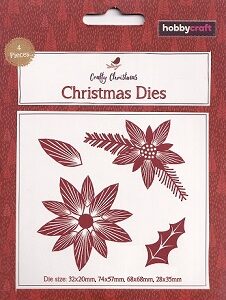 Hobbycraft - Christmas Dies - Floral Set (4pk)