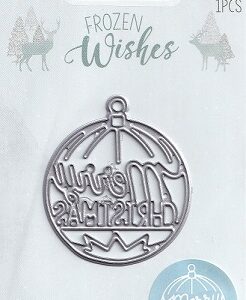 Hobbycraft - Frozen Wishes - Merry Christmas Bauble Die
