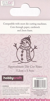 Hobbycraft Intricut - Intricate Snowman Die - Image 2