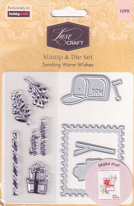 Hobbycraft - Luxe Craft Stamp & Die Set - Sending Warm Wishes