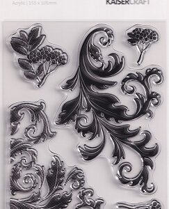Kaisercraft - Twig & Berry Flourish Clear Acrylic Stamps