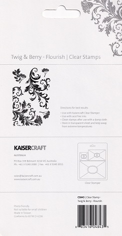 Kaisercraft - Twig & Berry Flourish Clear Acrylic Stamps - Image 3