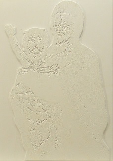 La Blanche - Madonna & Child Foam Mounted Rubber Stamp - Image 2