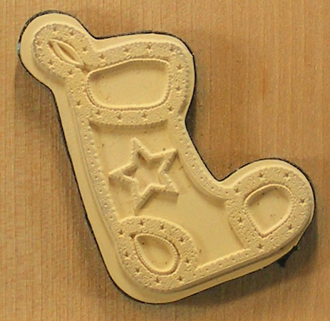 Papermania - Christmas Stocking Rubber Stamp - Image 2