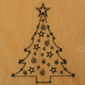 Papermania - Christmas Tree Rubber Stamp