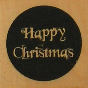 Papermania - Happy Christmas Rubber Stamp