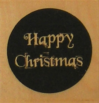 Papermania - Happy Christmas Rubber Stamp