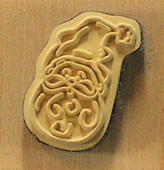 Papermania - Santa Head Rubber Stamp - Image 2