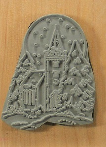 Personal Impressions - Christmas Scene Wood Mounted Rubber Stamp - Image 2