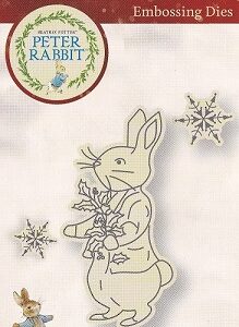 Peter Rabbit Embossing Dies - Peter With Snowflakes