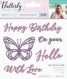 Sara Davies - Flutterby Collection - Simplistic Sentiments