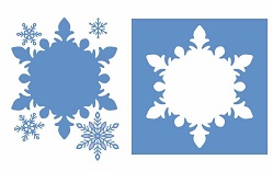 Sara Davies - Glittering Snowflake Collection - Frosted Window Die - Image 2