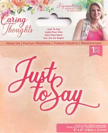 Sarah Davies - Caring Thoughts - Just To Say Metal Die