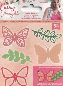 Sarah Davies - Caring Thoughts - Layered Butterfly Dies
