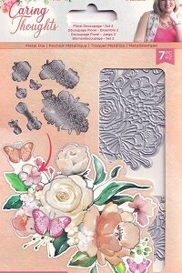 Sarah Davies Signature Collection - Caring Thoughts Floral Decoupage Set 2
