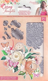 Sarah Davies Signature Collection - Caring Thoughts Floral Decoupage Set 2