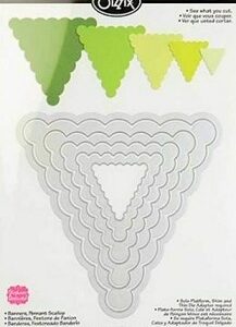 Sizzix - Banner Pennant Scalloped Nesting Die Set