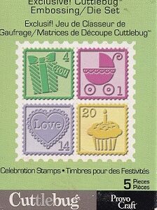 Provocraft - Cuttlebug Celebration Stamps Embossing/Die Set