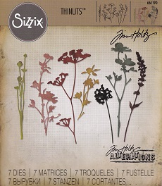 Sizzix - Tim Holtz Alterations Thinlets - Wildflowers #1