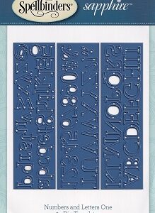 Spellbinder Sapphire - Numbers & Letters Set 1