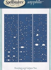 Spellbinder Sapphire - Numbers & Letters Set 2