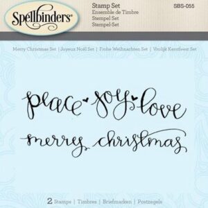 Spellbinders - 3D Shading Stamp - Merry Christmas Set