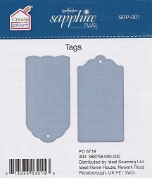 Spellbinders Sapphire Plus - Tags Die