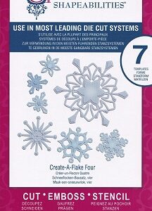 Spellbinders - Shapeabilities - Create-A-Flake-Four Dies