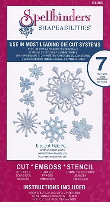 Spellbinders - Shapeabilities - Create-A-Flake-Four Dies