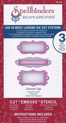 Spellbinders - Shapeabilities - Grommet Tags Dies