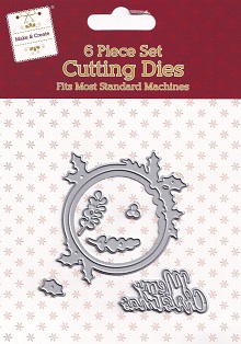 The Works - Make & Create Christmas Collection - Merry Christmas Wreath Lg