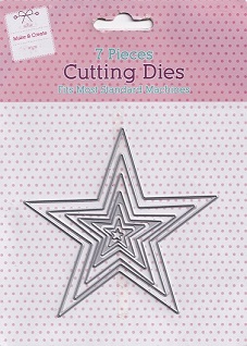 The Works - Nesting Stars Cutting Die Set (7 Pieces)