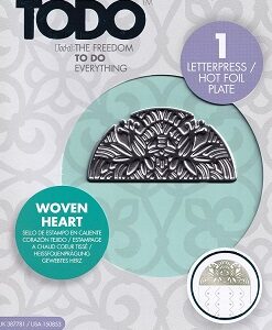 Todo - Woven Heart Hot Foil Plate