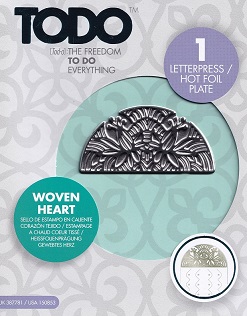Todo - Woven Heart Hot Foil Plate